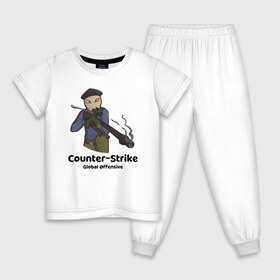 Детская пижама хлопок с принтом CS GO Снайпер в Петрозаводске, 100% хлопок |  брюки и футболка прямого кроя, без карманов, на брюках мягкая резинка на поясе и по низу штанин
 | counter strike | cs go | terrorist | контр страйк | кс го | снайпер | террорист