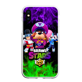 Чехол для iPhone XS Max матовый с принтом Brawl Stars the StarrForce в Петрозаводске, Силикон | Область печати: задняя сторона чехла, без боковых панелей | Тематика изображения на принте: brawl | brawl ruffs | brawl stars | brawler | colette | colonel ruffs | leon | new brawler | ruffs | ruffus | space ox bull | starrforce | астробык булл | бравл | бравл гавс | бравл старс | бравлер | гавс | генерал пес | колетт | леон 