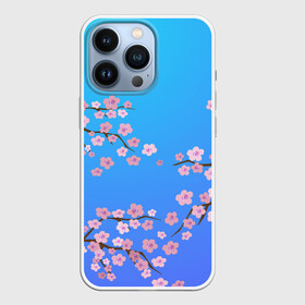Чехол для iPhone 13 Pro с принтом Цветы сакуры в Петрозаводске,  |  | 8 марта | вишня | дерево | минимализм | нежность | растение | сакура | флора | цветение | цветок | цветы | япония