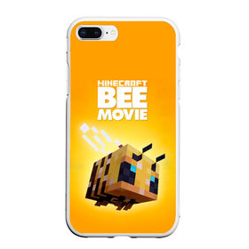 Чехол для iPhone 7Plus/8 Plus матовый с принтом Minecraft bee movie в Петрозаводске, Силикон | Область печати: задняя сторона чехла, без боковых панелей | Тематика изображения на принте: 