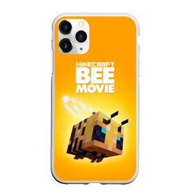 Чехол для iPhone 11 Pro Max матовый с принтом Minecraft bee movie в Петрозаводске, Силикон |  | Тематика изображения на принте: 
