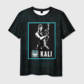 Мужская футболка 3D с принтом Kali в Петрозаводске, 100% полиэфир | прямой крой, круглый вырез горловины, длина до линии бедер | kali | r6s | rainbow six siege | кали | оперативник | персонаж