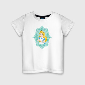 Детская футболка хлопок с принтом Алиса в Петрозаводске, 100% хлопок | круглый вырез горловины, полуприлегающий силуэт, длина до линии бедер | alice | alice in wonderland | vdosadir | алиса | алиса в стране чудес