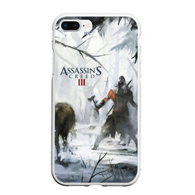 Чехол для iPhone 7Plus/8 Plus матовый с принтом Assassin’s Creed 3 в Петрозаводске, Силикон | Область печати: задняя сторона чехла, без боковых панелей | black flag | brotherhood | chronicles | creed | game | origins | revelations | rogue | syndicate | unity | альтаир | ассасин | игры | кинжал | пираты