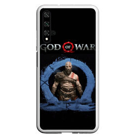 Чехол для Honor 20 с принтом God of War | Cratos в Петрозаводске, Силикон | Область печати: задняя сторона чехла, без боковых панелей | cratos | god of war | omega | ps4 | xbox