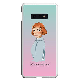 Чехол для Samsung S10E с принтом Queens Gambit Ход Королевы в Петрозаводске, Силикон | Область печати: задняя сторона чехла, без боковых панелей | the queens gambit | бэт хармон | королева | милая девушка | рыжая | рыжая девушка | сериал | сериал про шахматы | ход королевы | шахматы | элизабет хармон