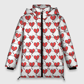 Женская зимняя куртка 3D с принтом Разбитое Сердце в Петрозаводске, верх — 100% полиэстер; подкладка — 100% полиэстер; утеплитель — 100% полиэстер | длина ниже бедра, силуэт Оверсайз. Есть воротник-стойка, отстегивающийся капюшон и ветрозащитная планка. 

Боковые карманы с листочкой на кнопках и внутренний карман на молнии | love | амур | афродита | валентинка | влюбленность | вторая половинка | купидон | любовь | нежность | отношения | подарок любви | поцелуй | праздник любви | романтика | свадьба | свидание | семья