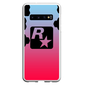 Чехол для Samsung Galaxy S10 с принтом ROCK STAR GAMES в Петрозаводске, Силикон | Область печати: задняя сторона чехла, без боковых панелей | game | gamer | rdr2 | red dead redemption 2 | rockstar studios | игры