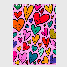 Скетчбук с принтом Сердечко Смайл в Петрозаводске, 100% бумага
 | 48 листов, плотность листов — 100 г/м2, плотность картонной обложки — 250 г/м2. Листы скреплены сверху удобной пружинной спиралью | 14 february | 14 февраля | dvalday2021 | h | heart | love day | valentines day | валентин | день валентина | день влюбленных | день святого | день святого валентина | любовь | праздник | сердечко | сердце | февраль