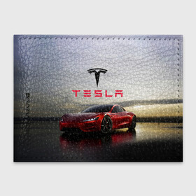 Обложка для студенческого билета с принтом Tesla Roadster в Петрозаводске, натуральная кожа | Размер: 11*8 см; Печать на всей внешней стороне | Тематика изображения на принте: america | auto | car | electric | elon | motors | musk | roadster | tesla | usa | vehicle | авто | америка | илон | маск | модель | сша | тесла | электромобиль