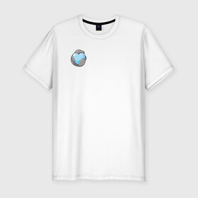Мужская футболка хлопок Slim с принтом Ламантин в Петрозаводске, 92% хлопок, 8% лайкра | приталенный силуэт, круглый вырез ворота, длина до линии бедра, короткий рукав | ламантин | любовь | мило | парная | сердечко | сердце