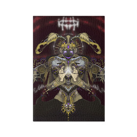 Обложка для паспорта матовая кожа с принтом Архангел Афтон в Петрозаводске, натуральная матовая кожа | размер 19,3 х 13,7 см; прозрачные пластиковые крепления | fnaf | william afton | ангел | архангел | афтон | крылья | робот | уильям афтон | фиолетовый человек