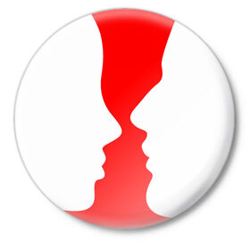 Значок с принтом Перед поцелуем в Петрозаводске,  металл | круглая форма, металлическая застежка в виде булавки | 14 февраля | kiss | love | влюбленные лица | любовь | поцелуй
