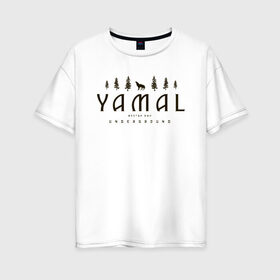 Женская футболка хлопок Oversize YAMAL UNDERGROUND купить в Петрозаводске