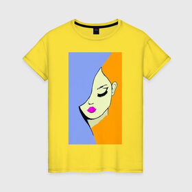 Женская футболка хлопок с принтом SadnessGirl в Петрозаводске, 100% хлопок | прямой крой, круглый вырез горловины, длина до линии бедер, слегка спущенное плечо | графика | грусть | девушка | одиночество | рисунок