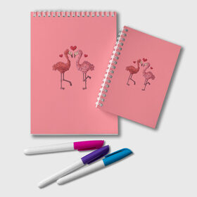 Блокнот с принтом Love Forever в Петрозаводске, 100% бумага | 48 листов, плотность листов — 60 г/м2, плотность картонной обложки — 250 г/м2. Листы скреплены удобной пружинной спиралью. Цвет линий — светло-серый
 | Тематика изображения на принте: angel | cupid | day | flamingo | happy | heart | love | rose | valentine | valentines | ангел | валентин | валентина | валентинка | день | купидон | любовь | святого | святой | сердце | фламинго