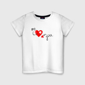 Детская футболка хлопок с принтом Незаменимая деталь в Петрозаводске, 100% хлопок | круглый вырез горловины, полуприлегающий силуэт, длина до линии бедер | angel | cupid | day | happy | heart | love | rose | valentine | valentines | ангел | валентин | валентина | валентинка | день | купидон | любовь | святого | святой | сердце