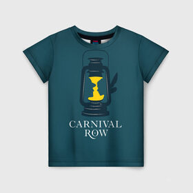 Детская футболка 3D с принтом Карнивал Роу - Carnival Row в Петрозаводске, 100% гипоаллергенный полиэфир | прямой крой, круглый вырез горловины, длина до линии бедер, чуть спущенное плечо, ткань немного тянется | carnival row | волшебный | исторический | карнивал роу | крылья | лампа | лого | логотип | подарок | сериал | сказка | фея | шляпа