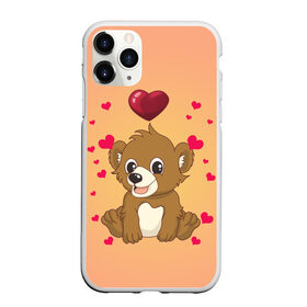 Чехол для iPhone 11 Pro матовый с принтом Медвежонок в Петрозаводске, Силикон |  | bear | day | heart | love | romantic | valentine | valentines | амур | валентина | влюбленные | влюбленных | всех | день | купидон | любовь | медведь | медвежонок | романтика | романтичность | святого | сердечки | сердечко