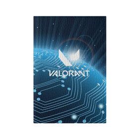 Обложка для паспорта матовая кожа с принтом VALORANT (S) в Петрозаводске, натуральная матовая кожа | размер 19,3 х 13,7 см; прозрачные пластиковые крепления | valorant | вэлорант