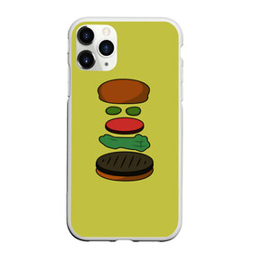 Чехол для iPhone 11 Pro матовый с принтом Бургер в разборе в Петрозаводске, Силикон |  | Тематика изображения на принте: fastfood | food | pattern | бургер | бургер кинг | гамбургер | еда | макдональдс | паттерн | фастфуд
