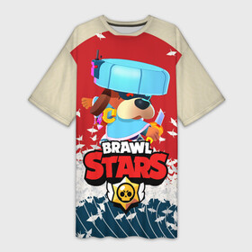 Платье-футболка 3D с принтом Brawl Stars   Ronin Ruffs в Петрозаводске,  |  | brawl | brawl ruffs | brawl stars | brawl stars ronin ruffs | brawler | colonel ruffs | leon | new brawler | ronin ruffs | ruffs | ruffus | starrforce | бравл | бравл собака | бравл старс | бравлер | гавс | генерал гавс | леон | ронин 