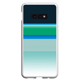 Чехол для Samsung S10E с принтом Sea color в Петрозаводске, Силикон | Область печати: задняя сторона чехла, без боковых панелей | Тематика изображения на принте: green | line | lines | sea | sea color | wave | зеленый | море | морской цвет