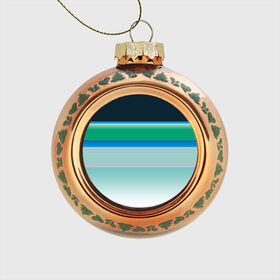 Стеклянный ёлочный шар с принтом Sea color в Петрозаводске, Стекло | Диаметр: 80 мм | Тематика изображения на принте: green | line | lines | sea | sea color | wave | зеленый | море | морской цвет