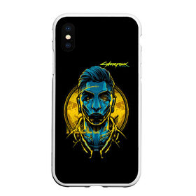 Чехол для iPhone XS Max матовый с принтом Cyberpunk 2077 в Петрозаводске, Силикон | Область печати: задняя сторона чехла, без боковых панелей | cyberpunk 2077 | hacker | maelstrom | militech | quadra | samurai | sci fi | technology | trauma team | v | будущее | игра | иероглифы | киану ривз | кибер | киберпанк | киборг | киборги | корпорация | лого | милитек | панк | роботы | самурай | т