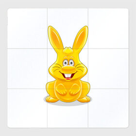 Магнитный плакат 3Х3 с принтом Харитошка в Петрозаводске, Полимерный материал с магнитным слоем | 9 деталей размером 9*9 см | детям | желейный | желейный заяц харитон | зайчик | заяц | кролик | харитон | харитошка