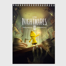 Скетчбук с принтом Little Nightmares 2 в Петрозаводске, 100% бумага
 | 48 листов, плотность листов — 100 г/м2, плотность картонной обложки — 250 г/м2. Листы скреплены сверху удобной пружинной спиралью | little nightmares | nightmares | игры | литл найтмейрс | моно | учительница