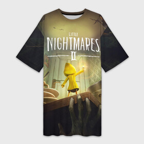 Платье-футболка 3D с принтом Little Nightmares 2 в Петрозаводске,  |  | little nightmares | nightmares | игры | литл найтмейрс | моно | учительница