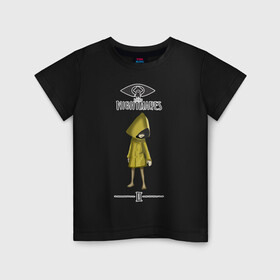 Детская футболка хлопок с принтом Little Nightmares в Петрозаводске, 100% хлопок | круглый вырез горловины, полуприлегающий силуэт, длина до линии бедер | littlenightmares | игра | монстры | хоррор | шестая