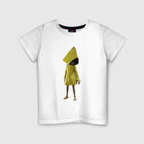 Детская футболка хлопок с принтом Little Nightmares в Петрозаводске, 100% хлопок | круглый вырез горловины, полуприлегающий силуэт, длина до линии бедер | games | little nightmares | playstation | игра | мрачный | персонаж игры | человечек