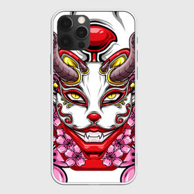 Чехол для iPhone 12 Pro Max с принтом Японский демон в Петрозаводске, Силикон |  | demon | fox | japanese | mask | арт | голова | демон | маска | монстр | рисунок | рога | цветы | японский