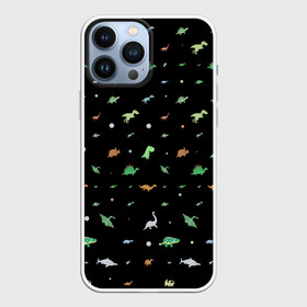 Чехол для iPhone 13 Pro Max с принтом Динозаврики в Петрозаводске,  |  | dinosaurs | детский | динозавр | древний | животные | звери | текстура | узор | ящерица