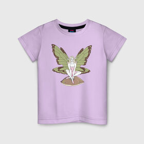 Детская футболка хлопок с принтом Fairy Фея в Петрозаводске, 100% хлопок | круглый вырез горловины, полуприлегающий силуэт, длина до линии бедер | волшебство | крылья | магия | сказочные существа | феи