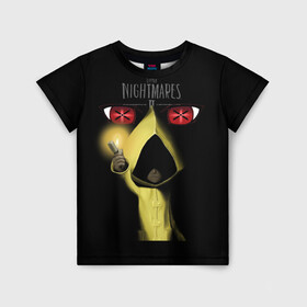 Детская футболка 3D с принтом Little Nightmares 2 в Петрозаводске, 100% гипоаллергенный полиэфир | прямой крой, круглый вырез горловины, длина до линии бедер, чуть спущенное плечо, ткань немного тянется | little nightmares 2 | игры | хоррор