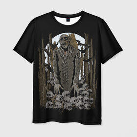 Мужская футболка 3D с принтом Вампир в Петрозаводске, 100% полиэфир | прямой крой, круглый вырез горловины, длина до линии бедер | dracula | horror | nosferatu | vampire | вампир | влад цепеш | граф дракула | носферату | ужасы