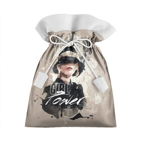 Подарочный 3D мешок с принтом Girl Power в Петрозаводске, 100% полиэстер | Размер: 29*39 см | 8 марта | girl power | бабушка | весна | гортензия | девочка | девушке | женская сила | женский | мама | подарок | тренд | феминизм | цветы