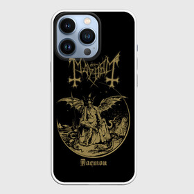 Чехол для iPhone 13 Pro с принтом MAYHEM в Петрозаводске,  |  | black | dark | demon | hard | hardcore | mayhem | metal | music | norway | punk | rock | альбом | блэк | демон | майхем | метал | музыка | норвегия | панк | рок | черный