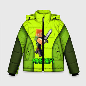 Зимняя куртка для мальчиков 3D с принтом Minecraft (S) в Петрозаводске, ткань верха — 100% полиэстер; подклад — 100% полиэстер, утеплитель — 100% полиэстер | длина ниже бедра, удлиненная спинка, воротник стойка и отстегивающийся капюшон. Есть боковые карманы с листочкой на кнопках, утяжки по низу изделия и внутренний карман на молнии. 

Предусмотрены светоотражающий принт на спинке, радужный светоотражающий элемент на пуллере молнии и на резинке для утяжки | creeper | earth | logo | mine | minecraft | mobile | online | земля | игра | крипер | лого | майнкрафт | онлайн | подземелье