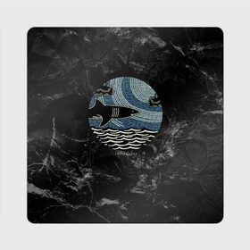 Магнит виниловый Квадрат с принтом Акула в Петрозаводске, полимерный материал с магнитным слоем | размер 9*9 см, закругленные углы | fish | акула | вода | волны | море | океан | под водой | рыба | рыбалка | хищник