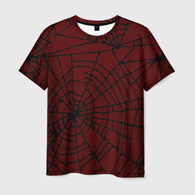 Мужская футболка 3D с принтом Crimson Web в Петрозаводске, 100% полиэфир | прямой крой, круглый вырез горловины, длина до линии бедер | counter strike | crimson web | cs go | контр страйк | кримсон веб | кровавая паутина | нож кс го | скины | скины кс го