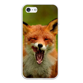 Чехол для iPhone 5/5S матовый с принтом Лисица в Петрозаводске, Силикон | Область печати: задняя сторона чехла, без боковых панелей | fox | foxy | животное | звери | лиса | лисенок | лисичка | милая | рыжая | фокс