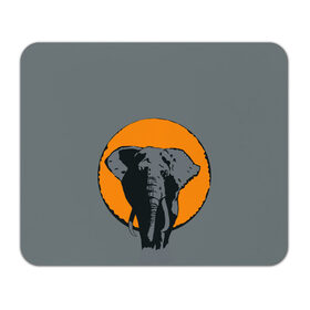 Коврик для мышки прямоугольный с принтом Африканский Слон в Петрозаводске, натуральный каучук | размер 230 х 185 мм; запечатка лицевой стороны | африка | графика | дикий мир | животное | персонаж | природа | рисунок | слон