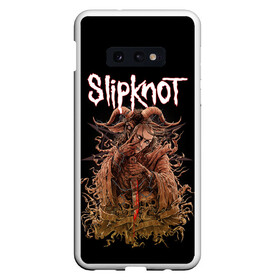 Чехол для Samsung S10E с принтом SLIPKNOT в Петрозаводске, Силикон | Область печати: задняя сторона чехла, без боковых панелей | art | band | corey | grunge | iowa | metal | music | punk | rock | slipknot | taylor | usa | группа | джои | кори | металл | мик | музыка | панк | петля | рок | сид | слипнот | тэйлор | шон