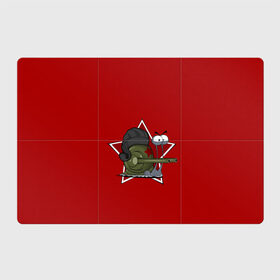Магнитный плакат 3Х2 с принтом Улитка танкист в Петрозаводске, Полимерный материал с магнитным слоем | 6 деталей размером 9*9 см | графика | звезда | персонаж | природа | рисунок | шлемофон