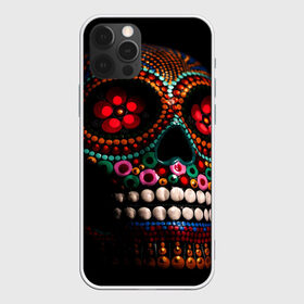 Чехол для iPhone 12 Pro Max с принтом Skull в Петрозаводске, Силикон |  | Тематика изображения на принте: бижутерия | день мёртвых. | череп