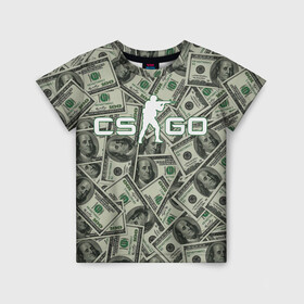 Детская футболка 3D с принтом CS:GO - Franklin | Франклин в Петрозаводске, 100% гипоаллергенный полиэфир | прямой крой, круглый вырез горловины, длина до линии бедер, чуть спущенное плечо, ткань немного тянется | beast | counter | cs | dollar | dollars | easy | ez | franklin | gg | ggwp | global | go | hyper | kill | money | offensive | one | shot | strike | деньги | доллар | доллары | контра | франклин